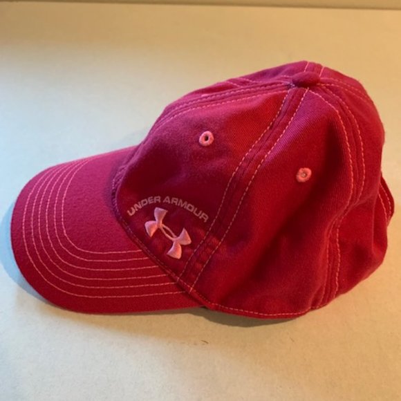 Under Armour Women's Hat Adjustable Fushia Hot Pink Stretch Sweatband - Picture 3 of 5